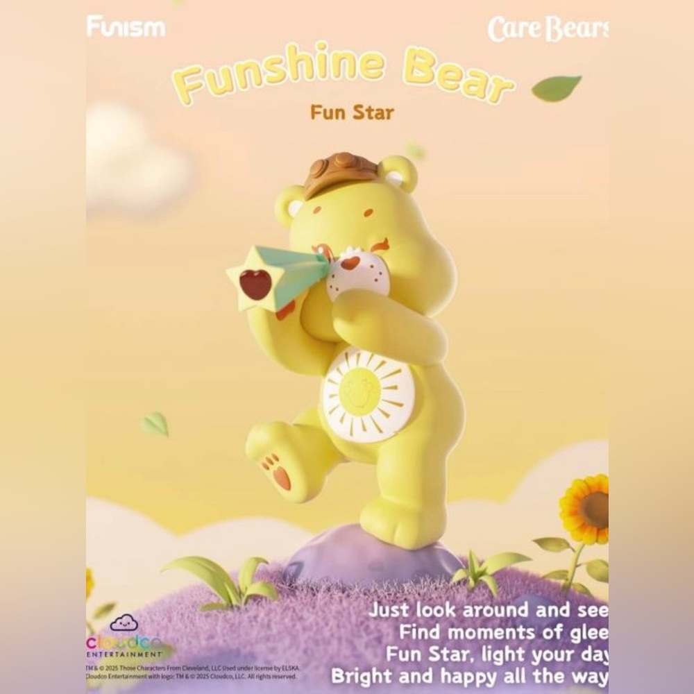 FUNISM- Care Bears ‘Planet of Joy’ series- Funshine Bear (NIB)
